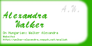 alexandra walker business card